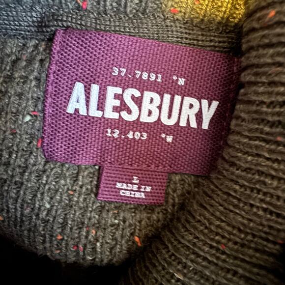 Alesbury Olive Green Long Sleeve Henley Sweater NWT Men’s Size Large - Picture 7 of 9